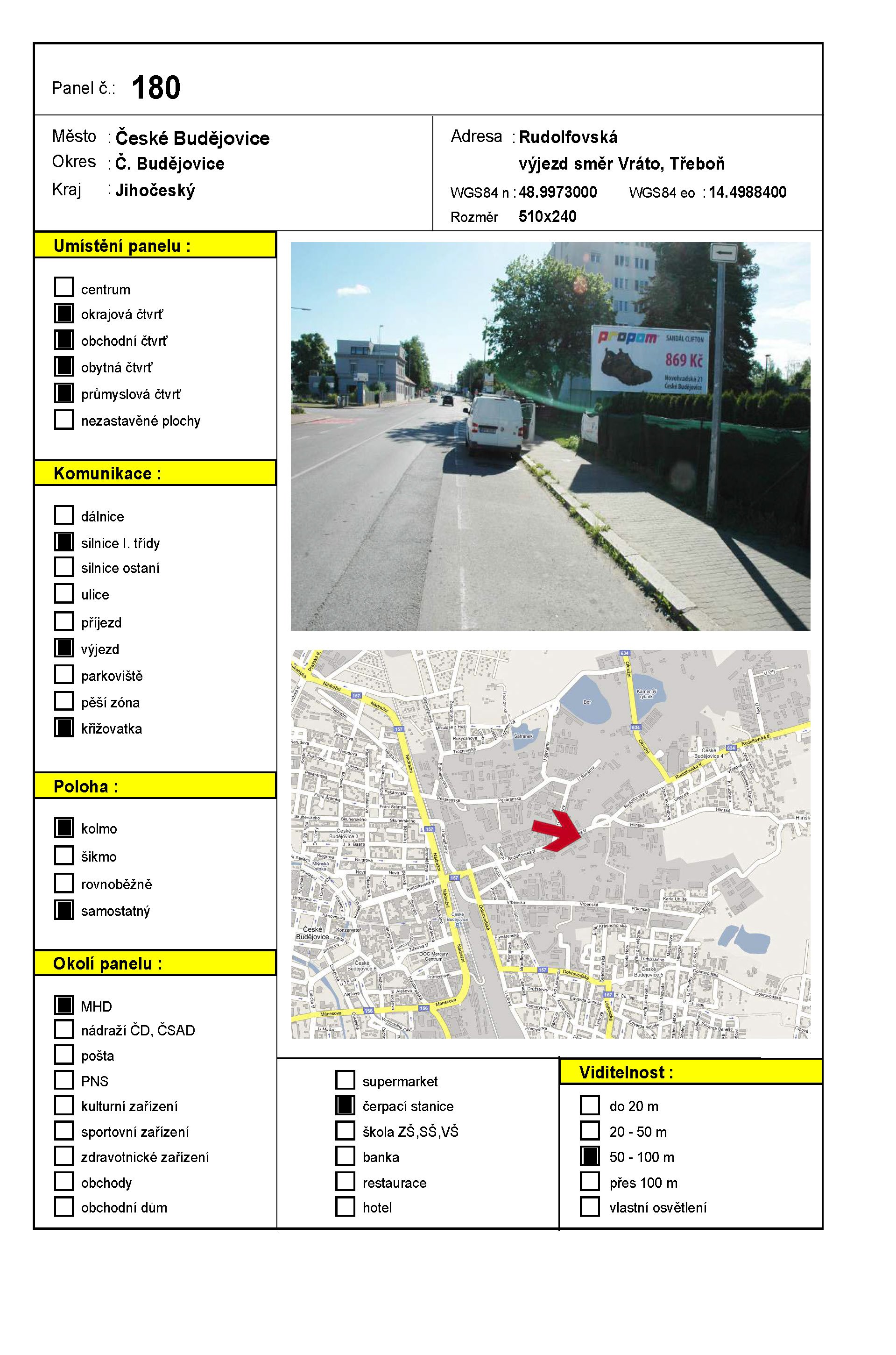 Billboard 180 České Budějovice