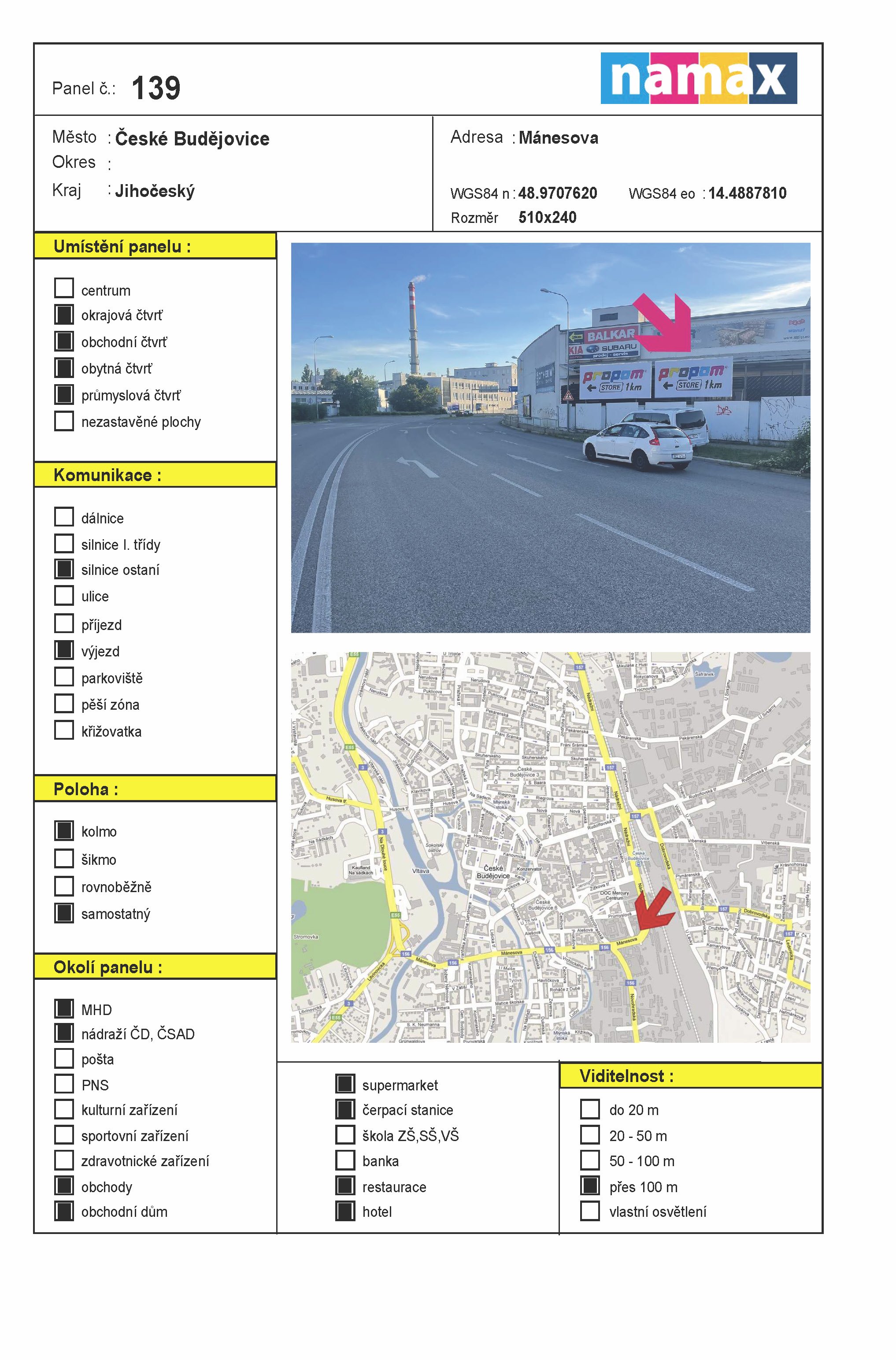 Billboard 139 České Budějovice