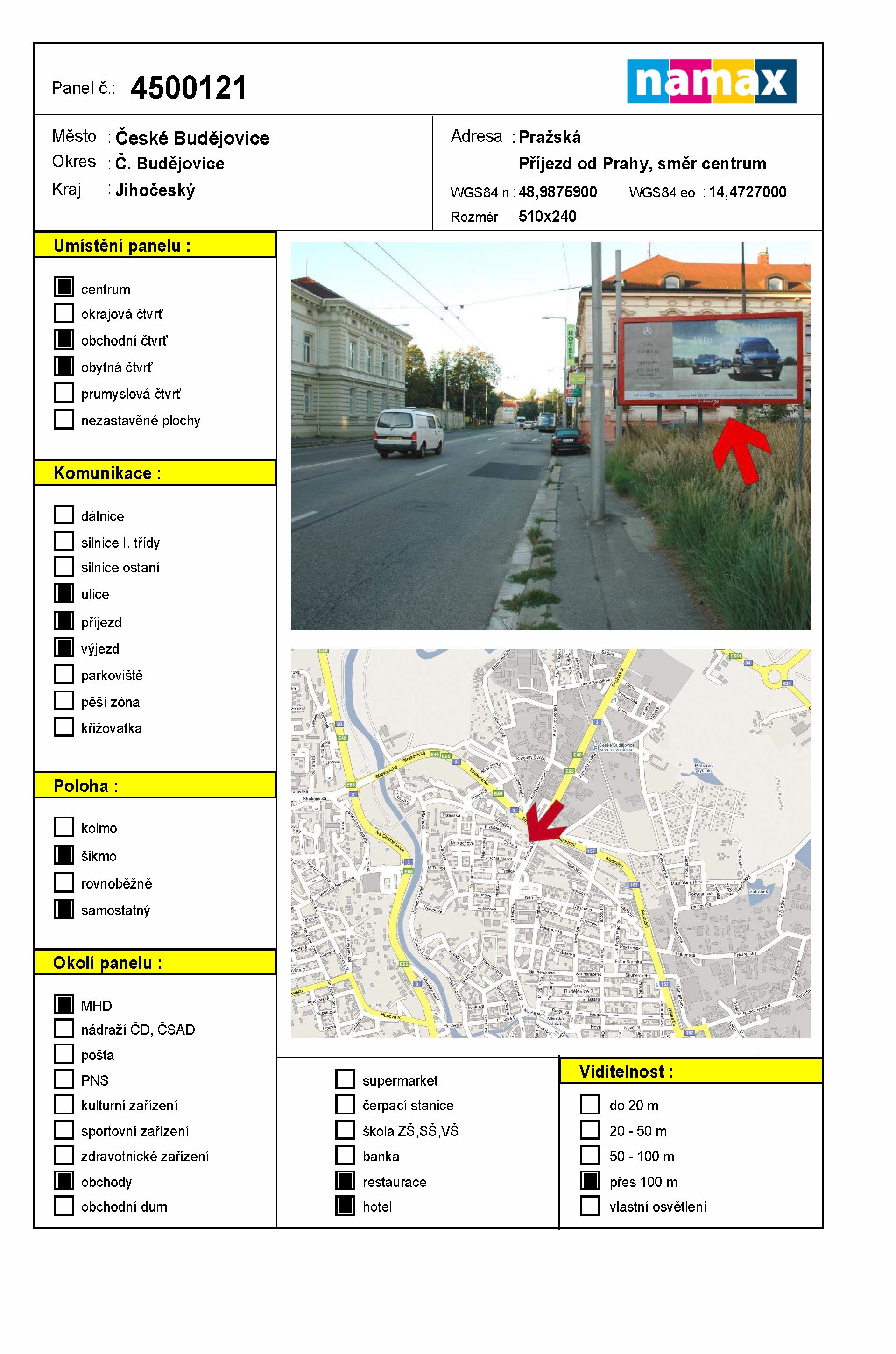 Billboard 121 České Budějovice