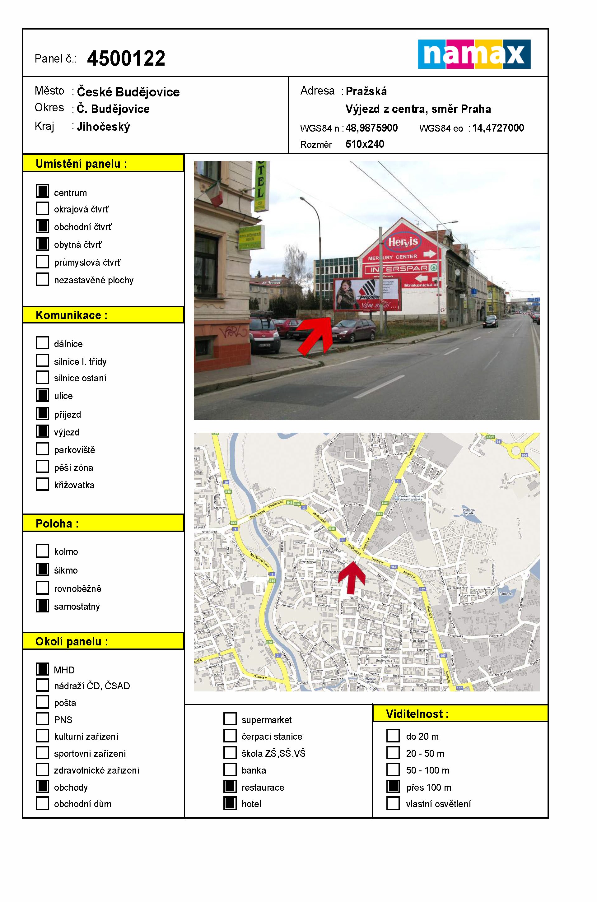 Billboard 122 České Budějovice