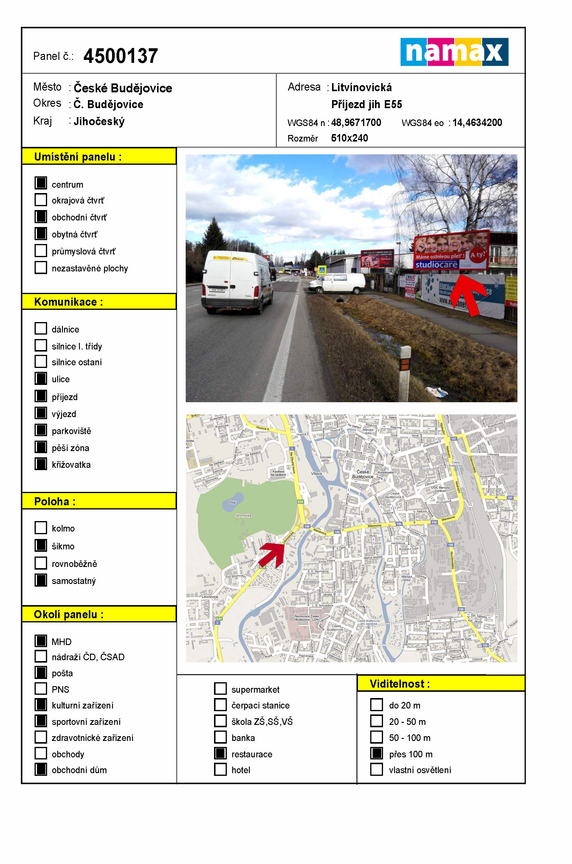 Billboard 137 České Budějovice