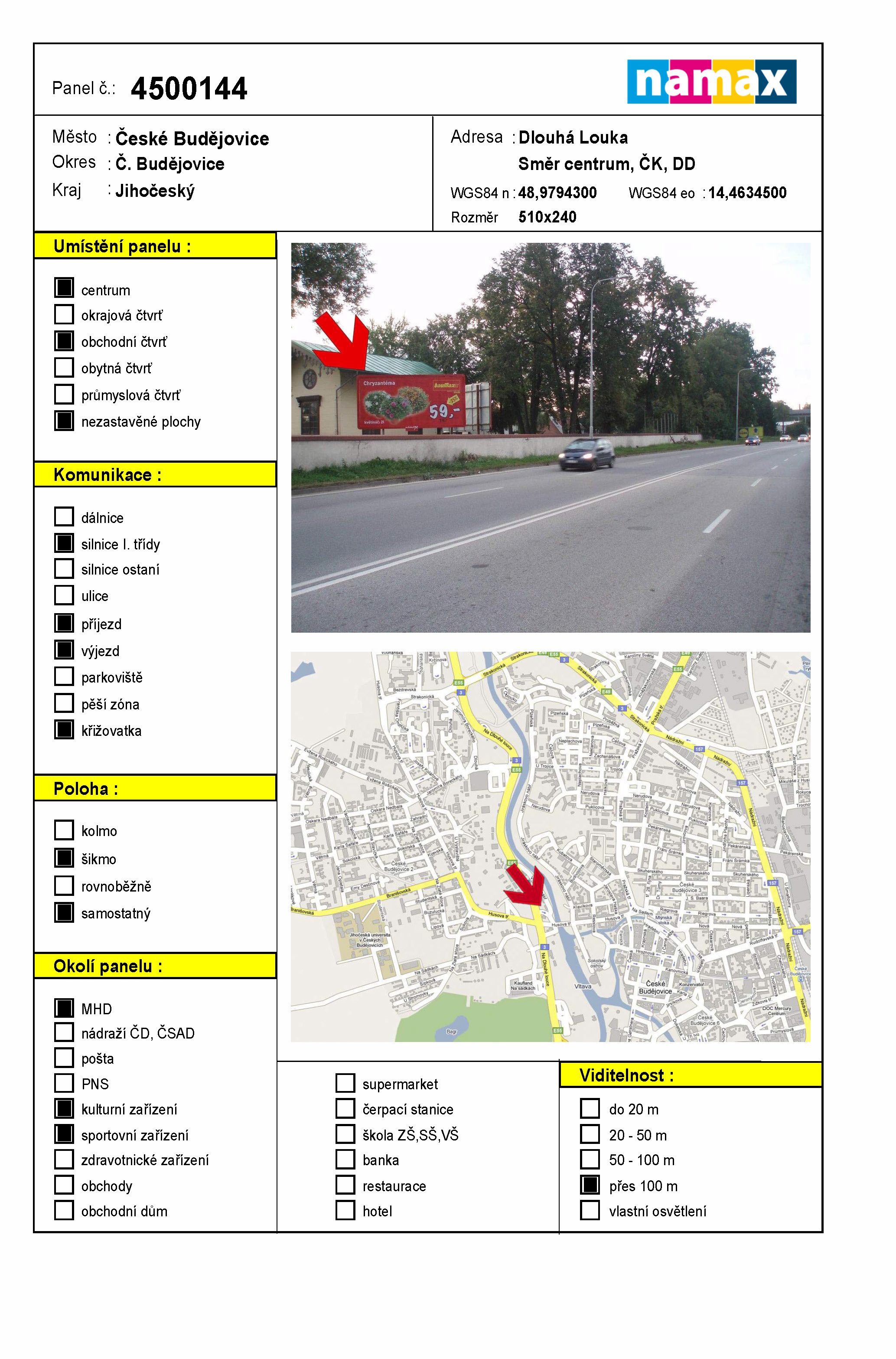 Billboard 144 České Budějovice