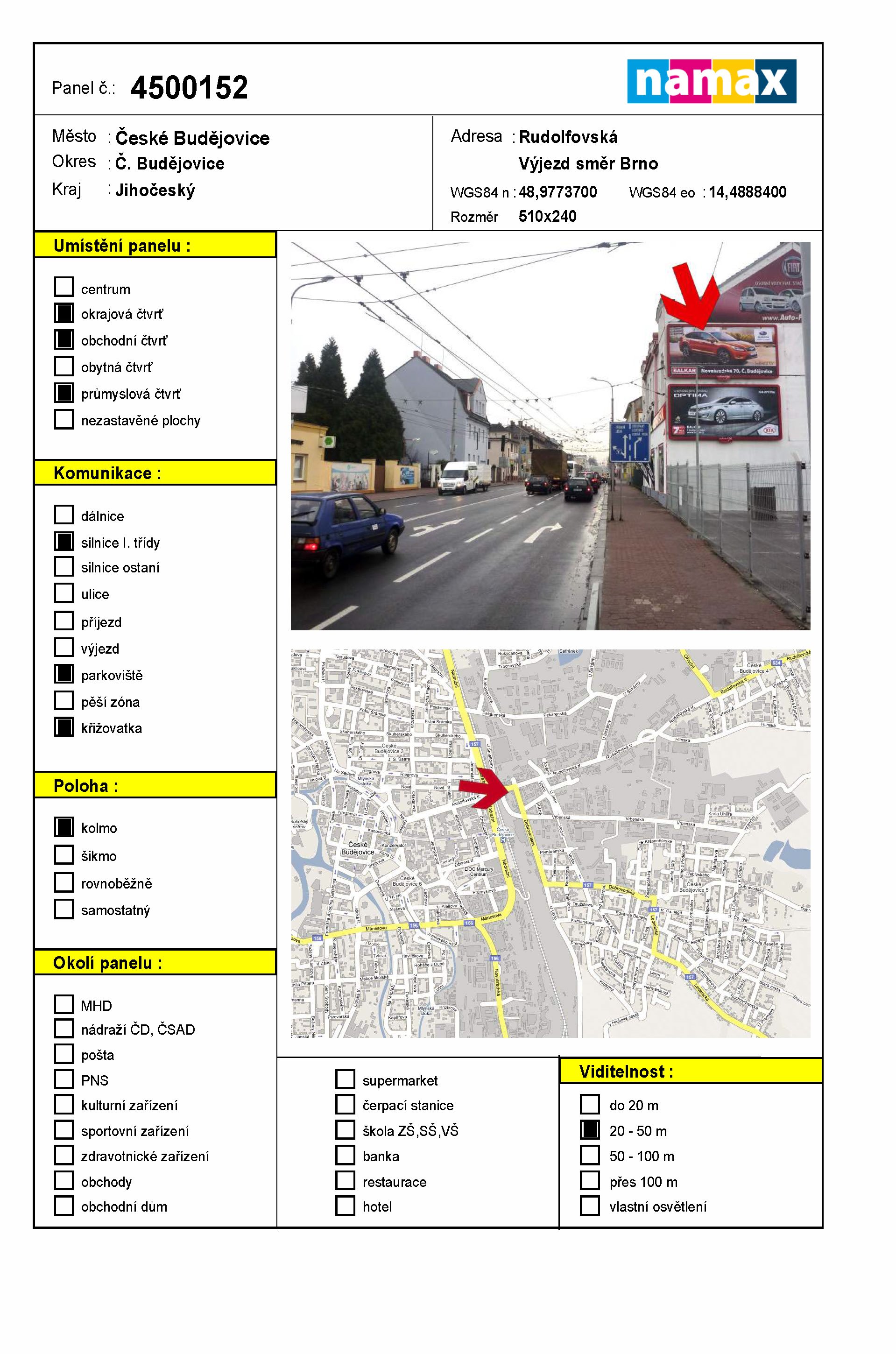 Billboard 152 České Budějovice