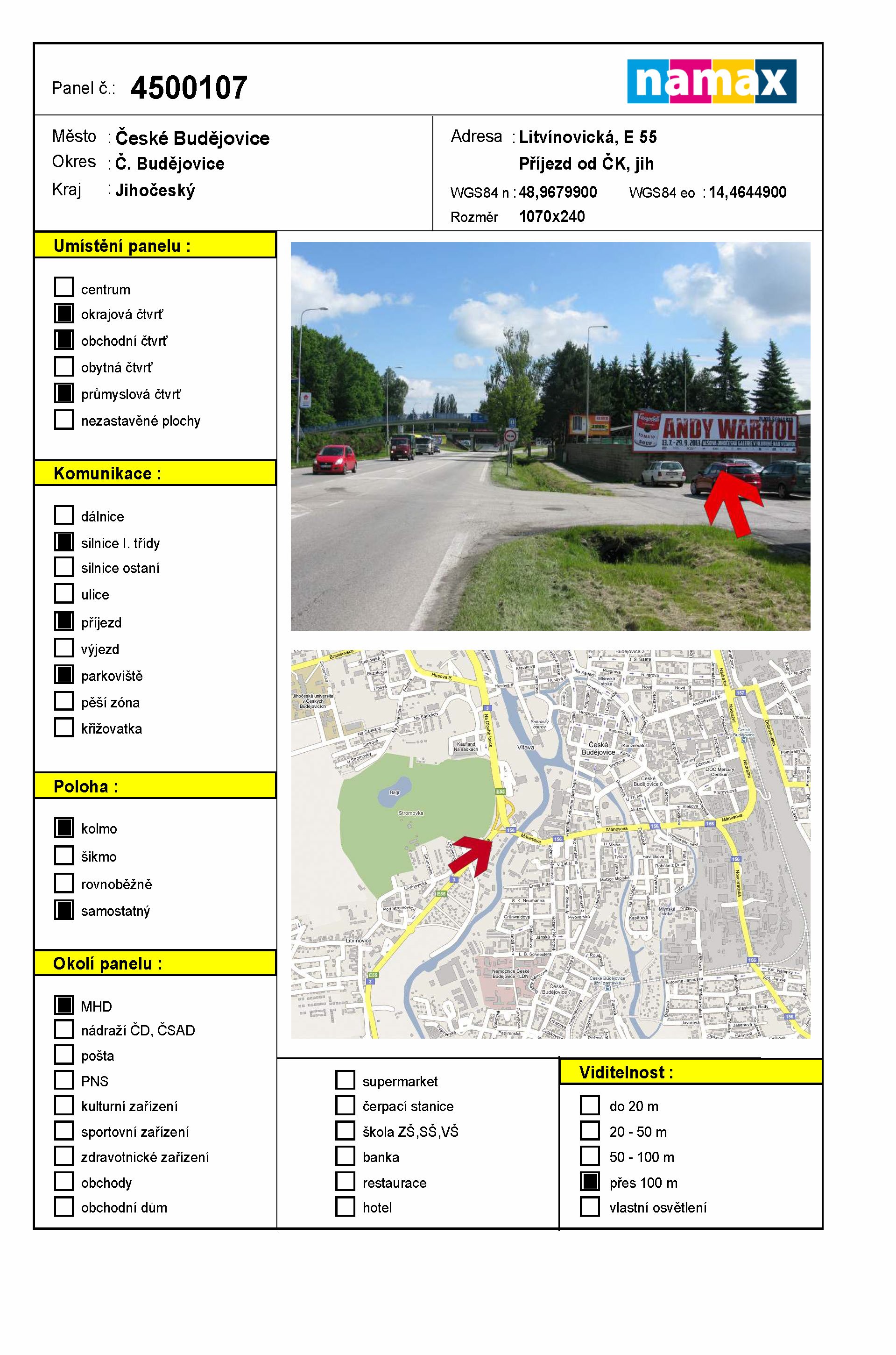 Billboard 107 České Budějovice