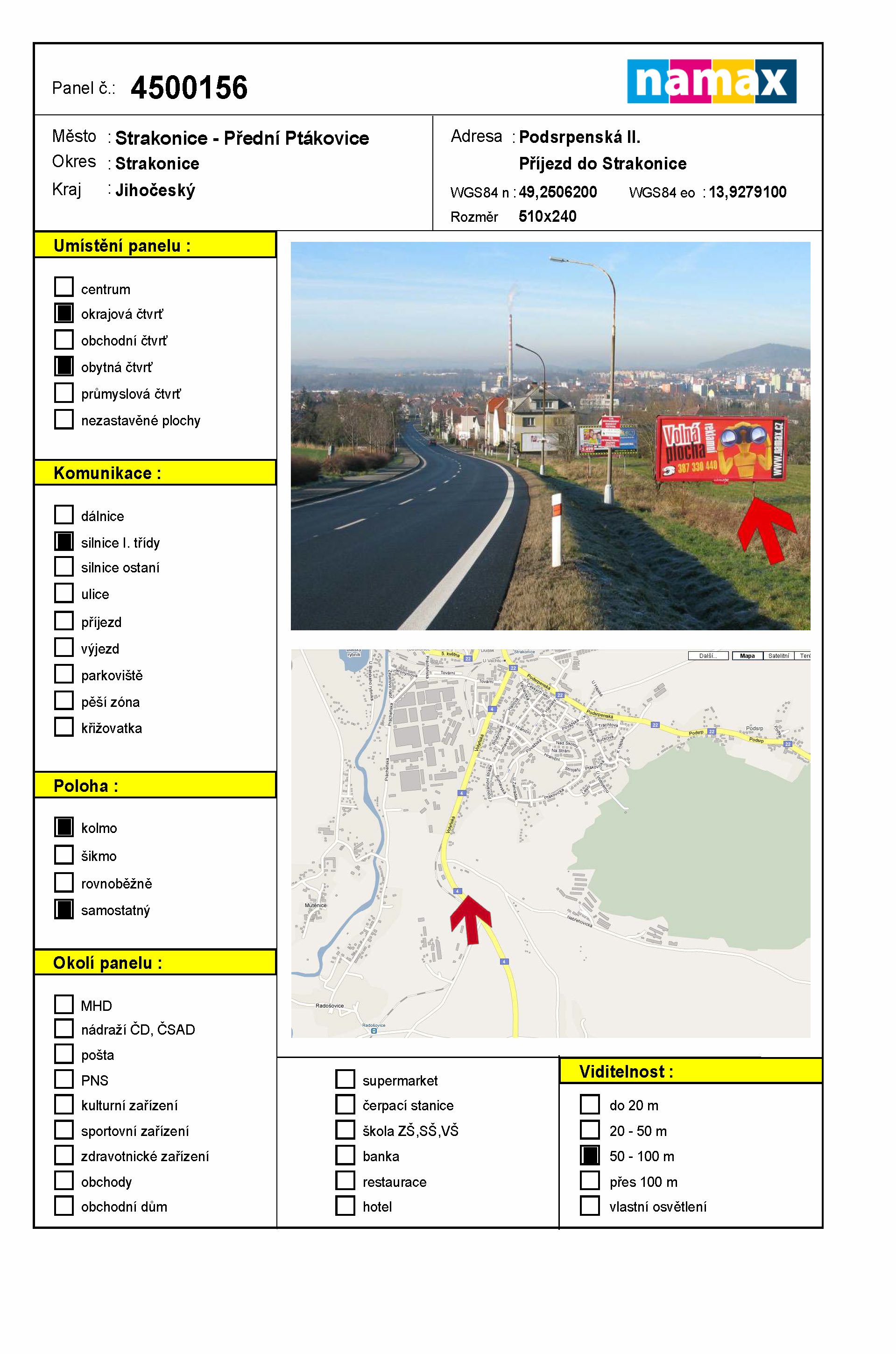 Billboard 156 Strakonice