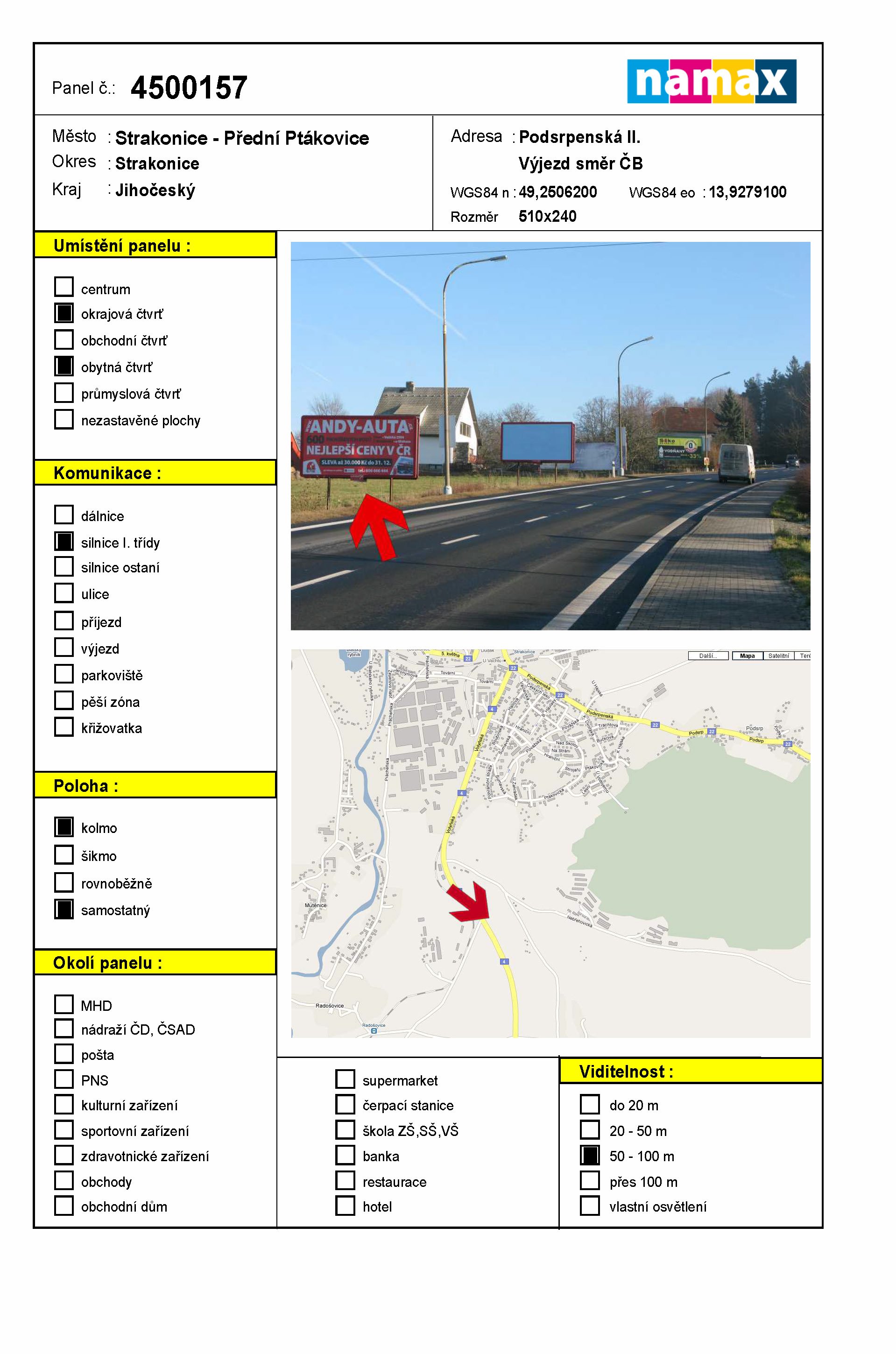 Billboard 157 Strakonice