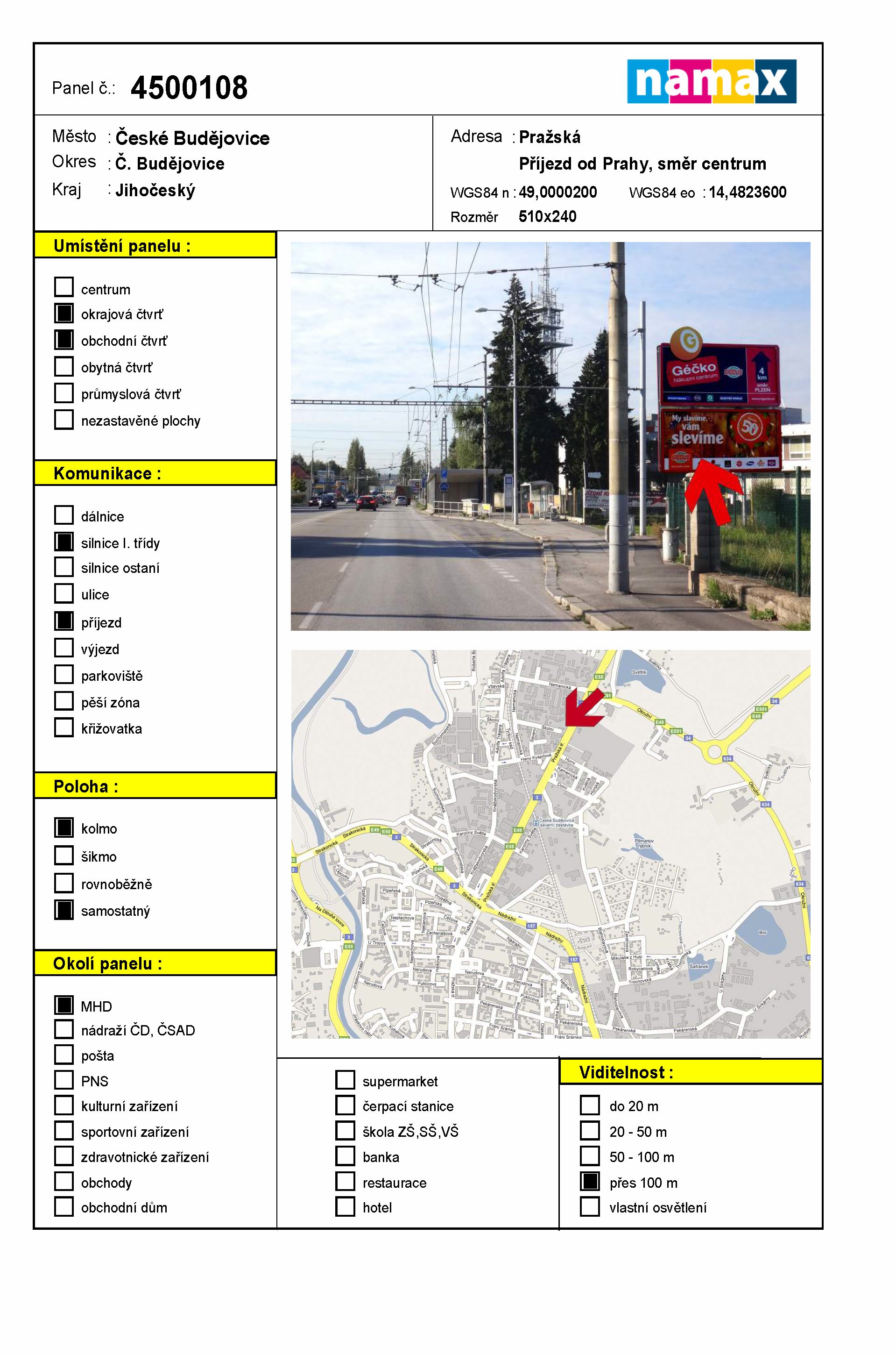 Billboard 108 České Budějovice