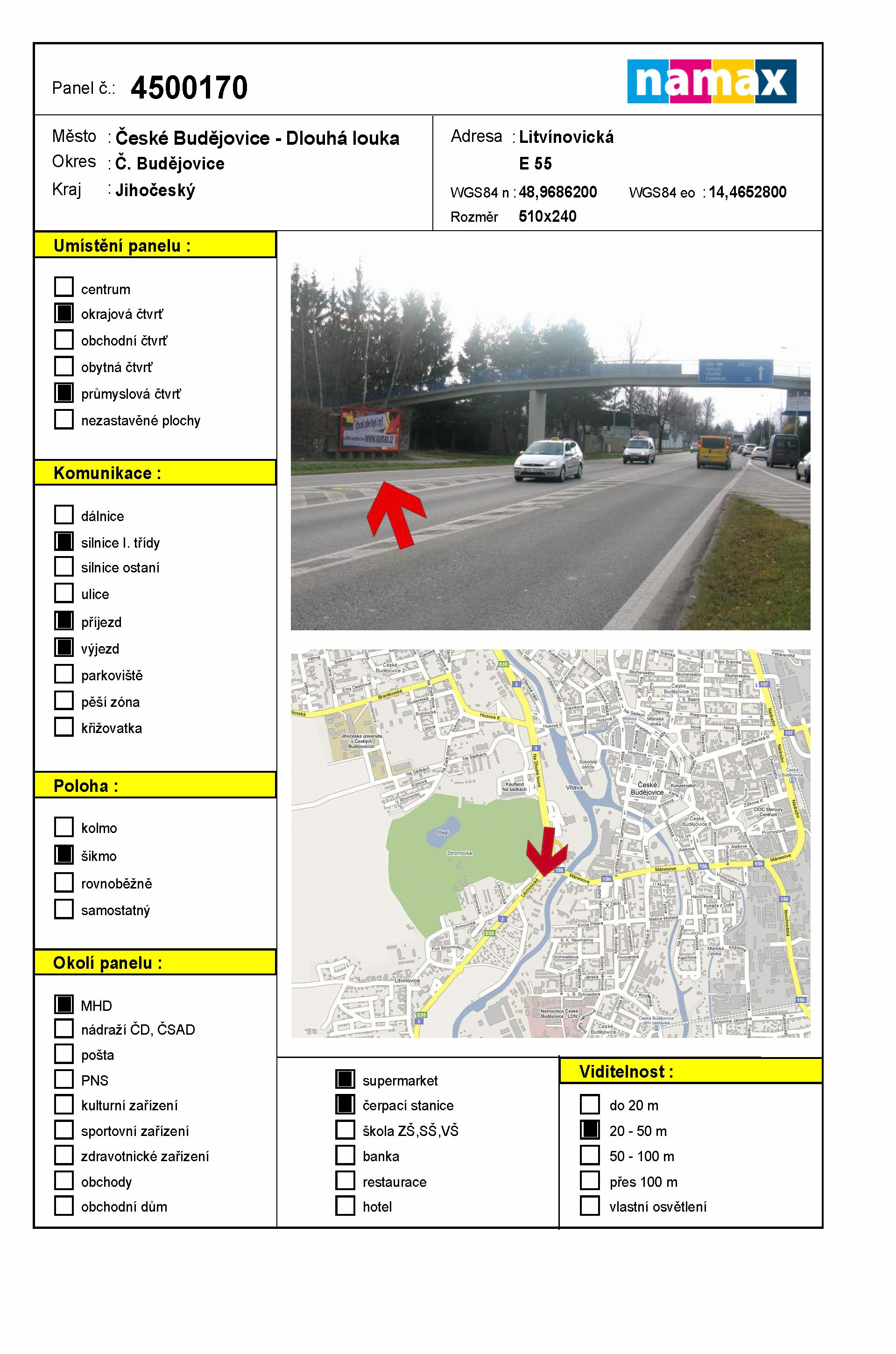 Billboard 170 České Budějovice