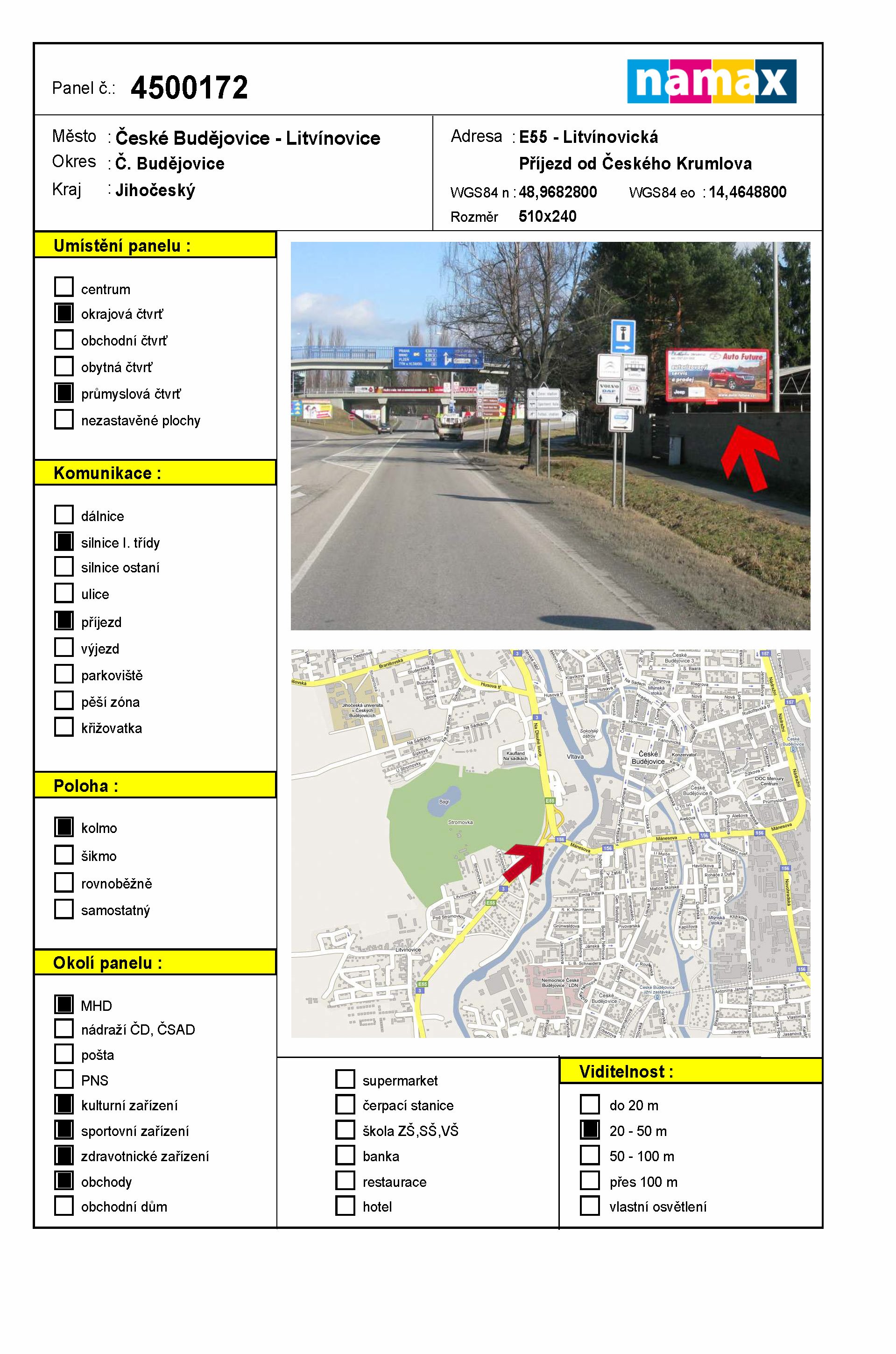 Billboard 172 České Budějovice