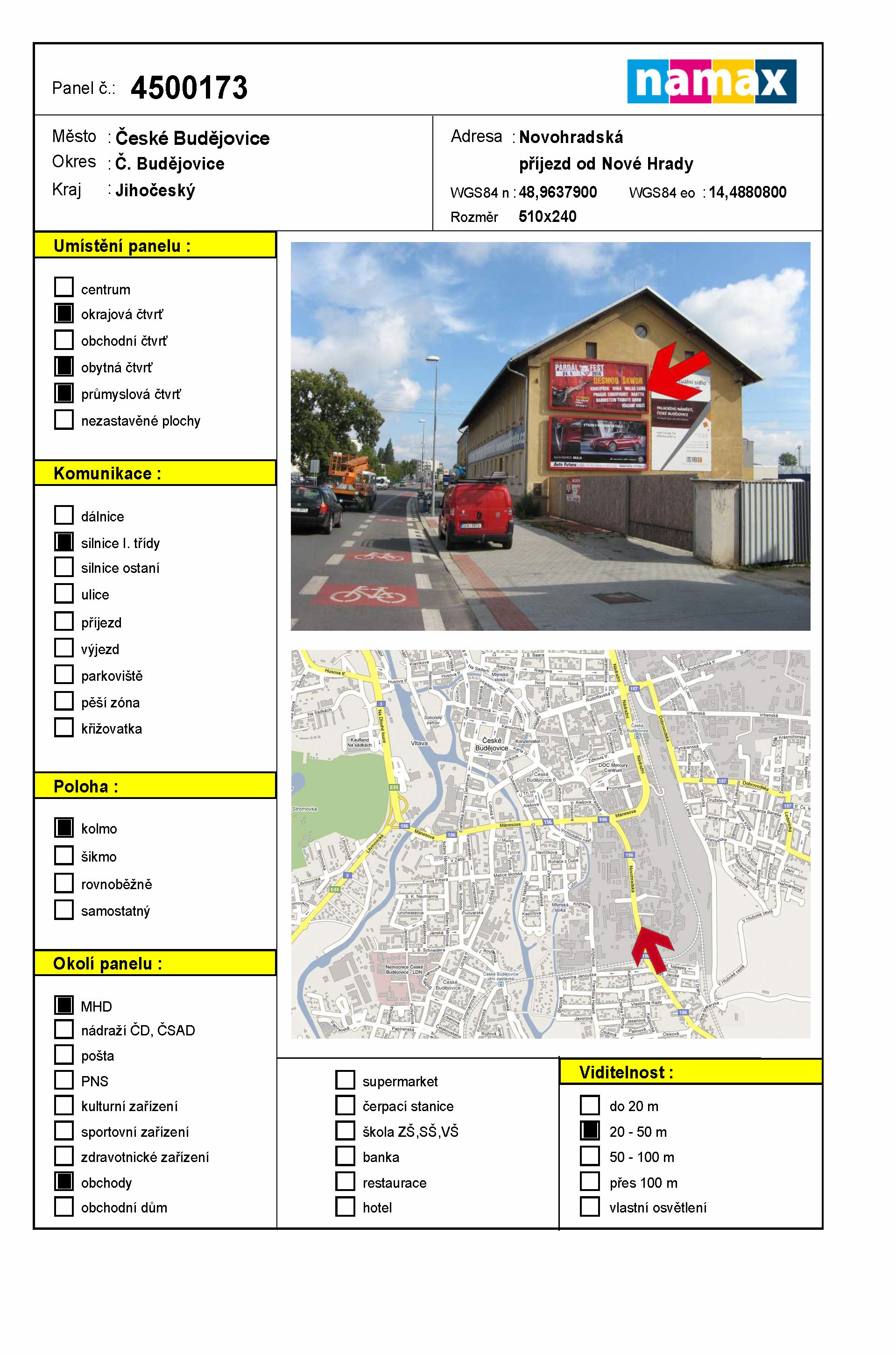 Billboard 173 České Budějovice