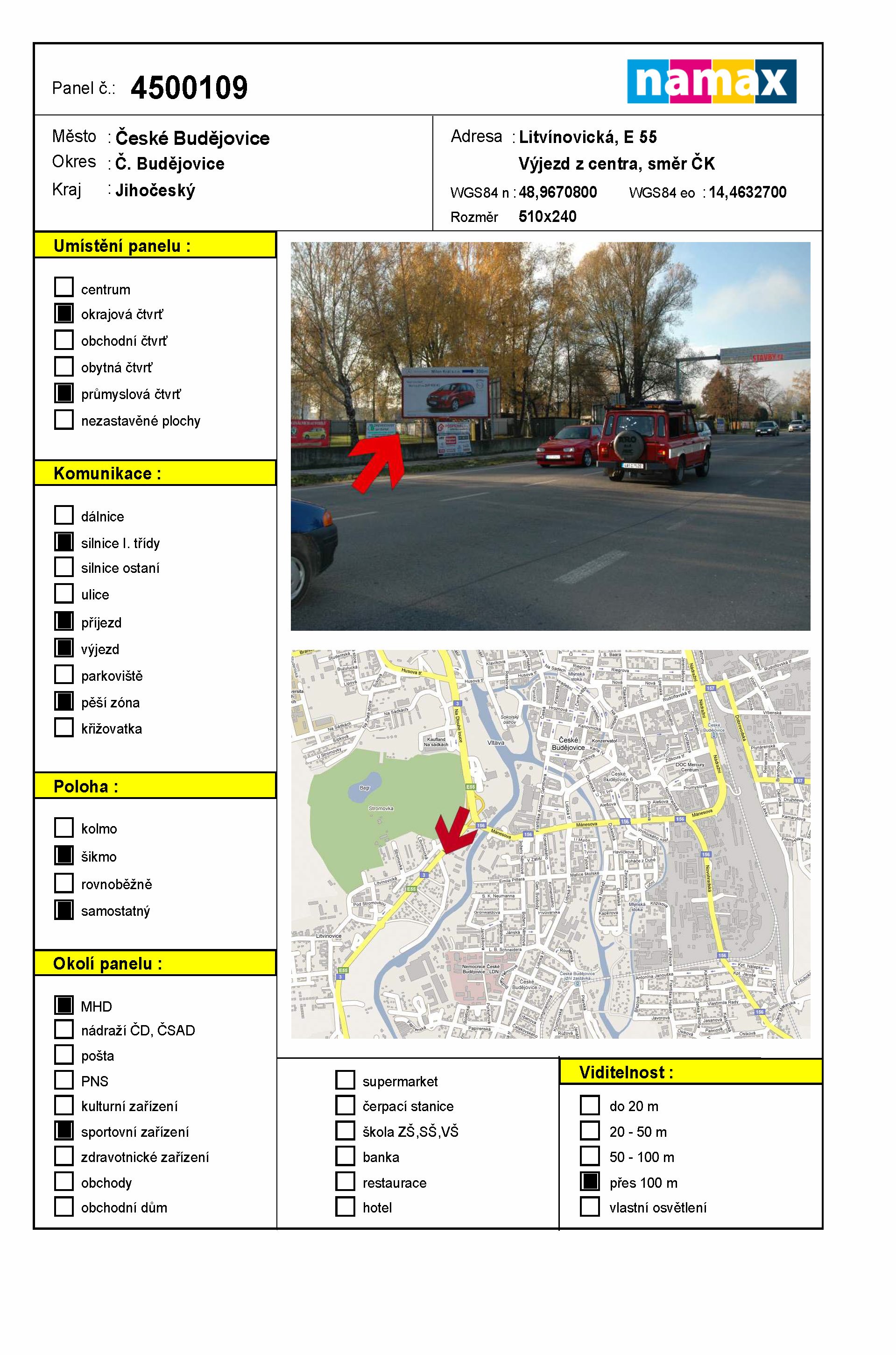 Billboard 109 České Budějovice