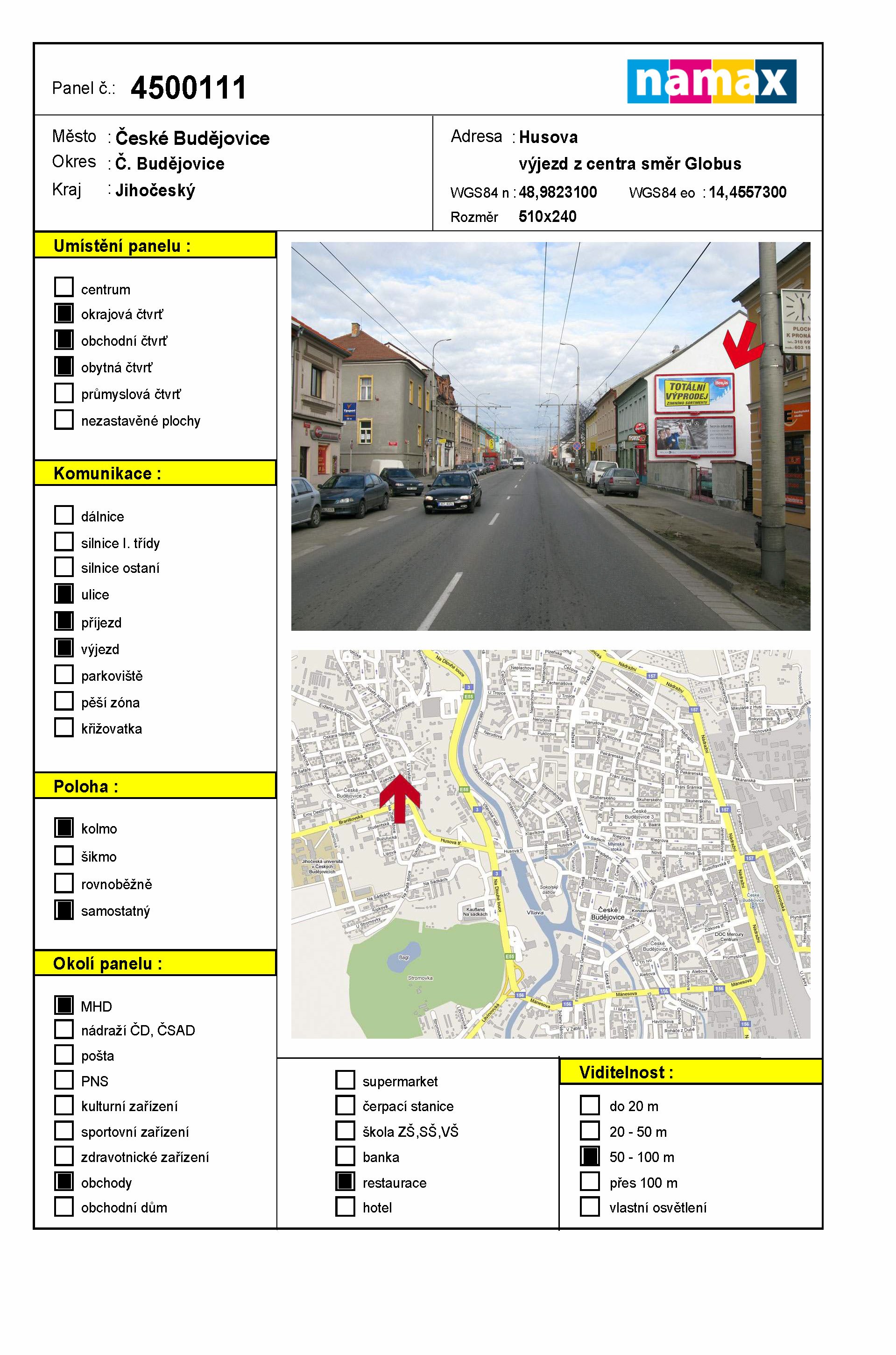 Billboard 111 České Budějovice