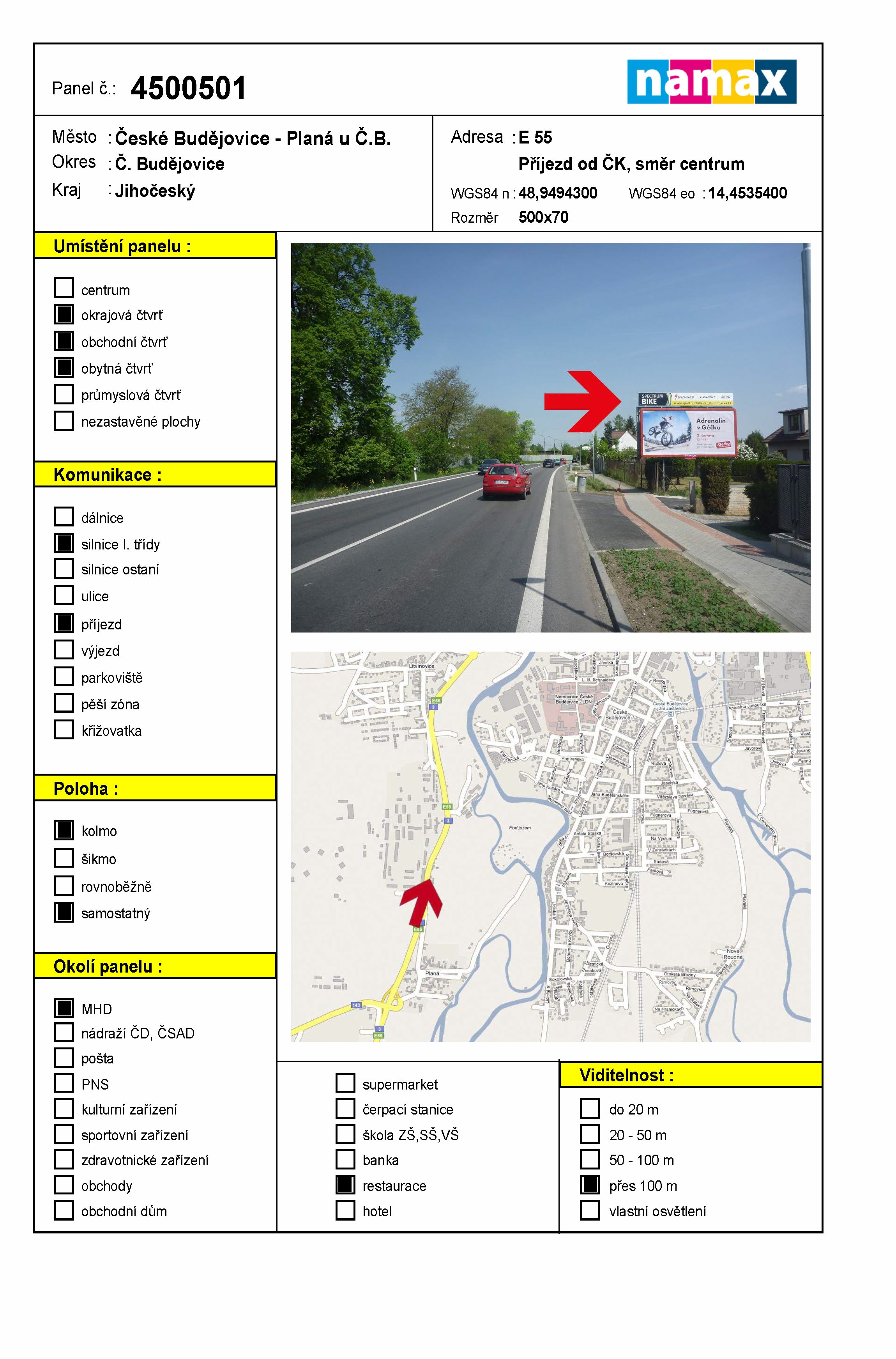 Billboard 501 České Budějovice