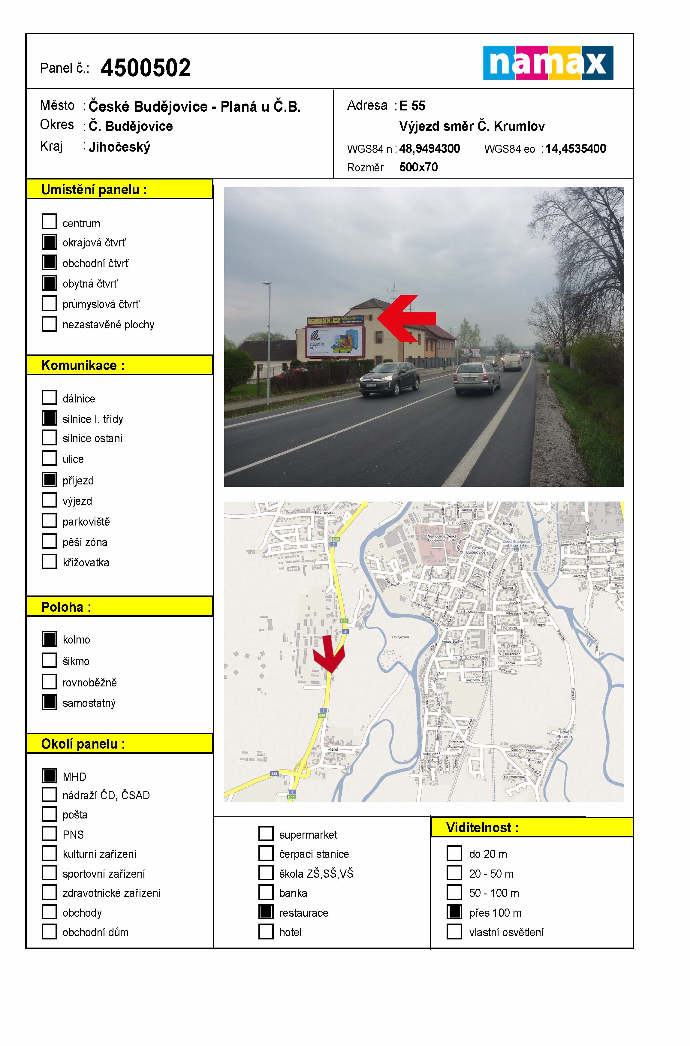 Billboard 502 České Budějovice