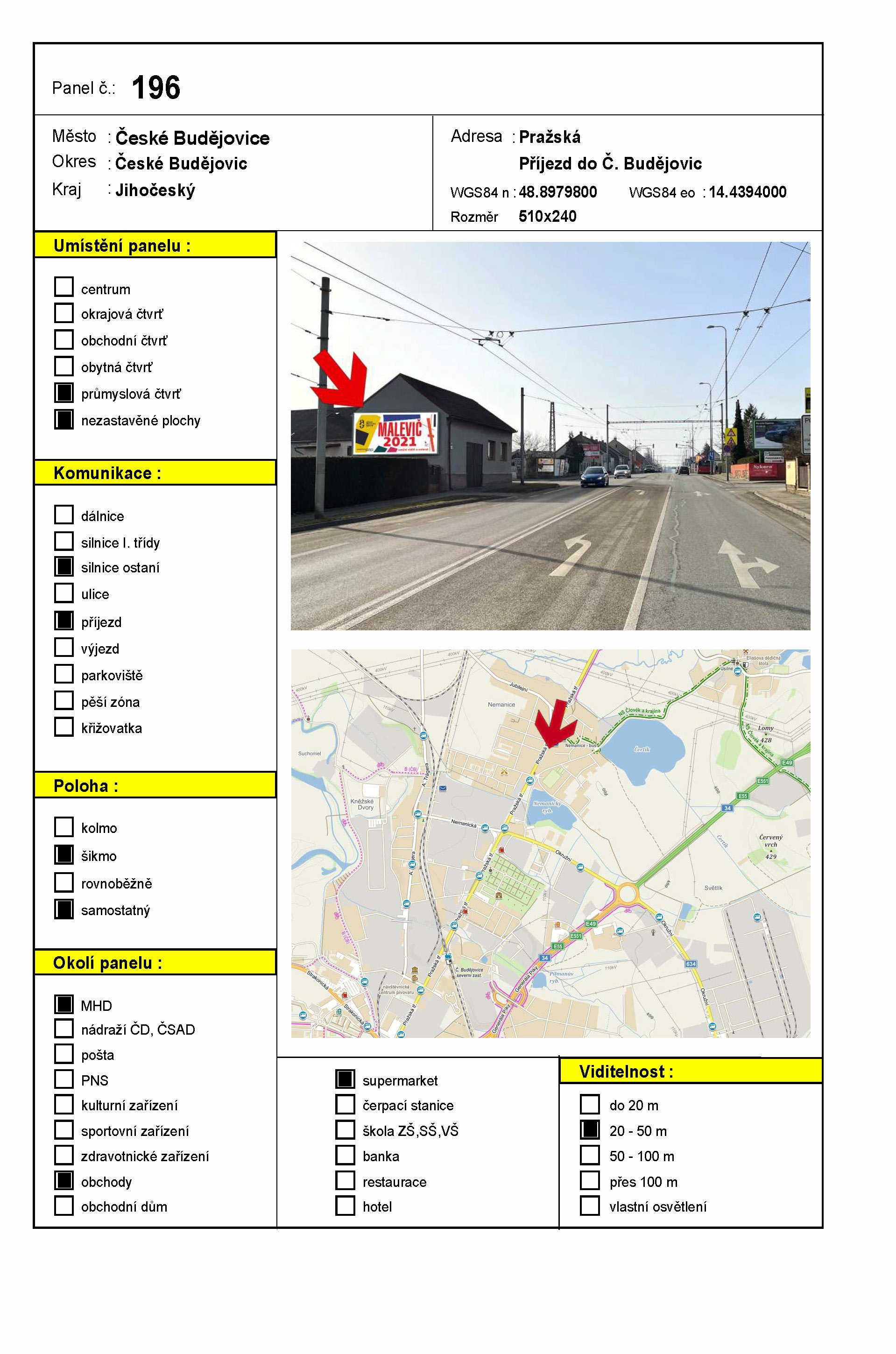 Billboard 196 České Budějovice